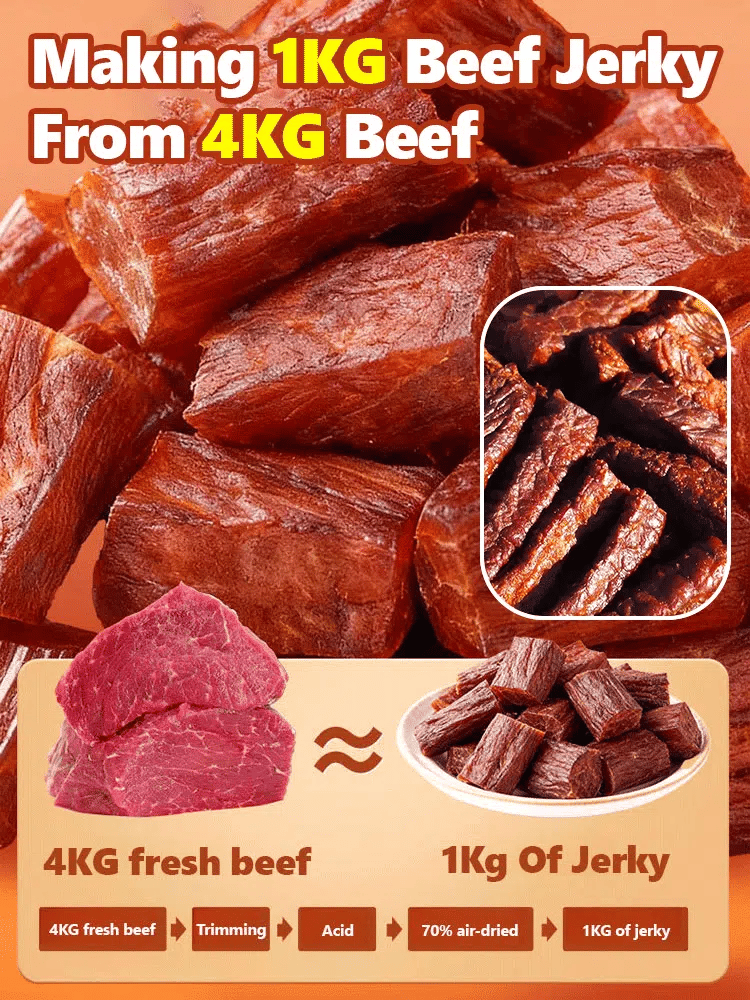Add high-protein pure beef jerky.-Luke