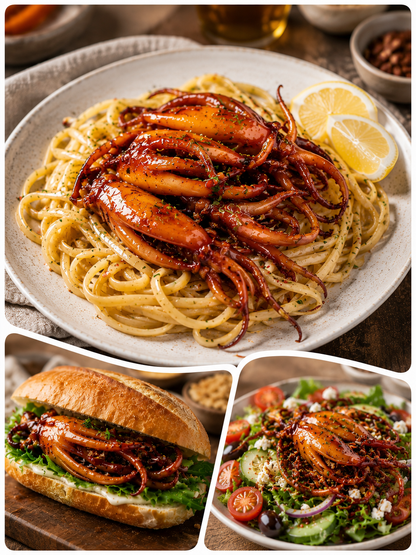 🦑BBQ Roasted Whole Squid Snack – Ready to Eat, Individually Wrapped-Luke