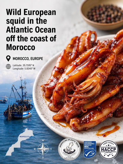 🦑BBQ Roasted Whole Squid Snack – Ready to Eat, Individually Wrapped-Luke