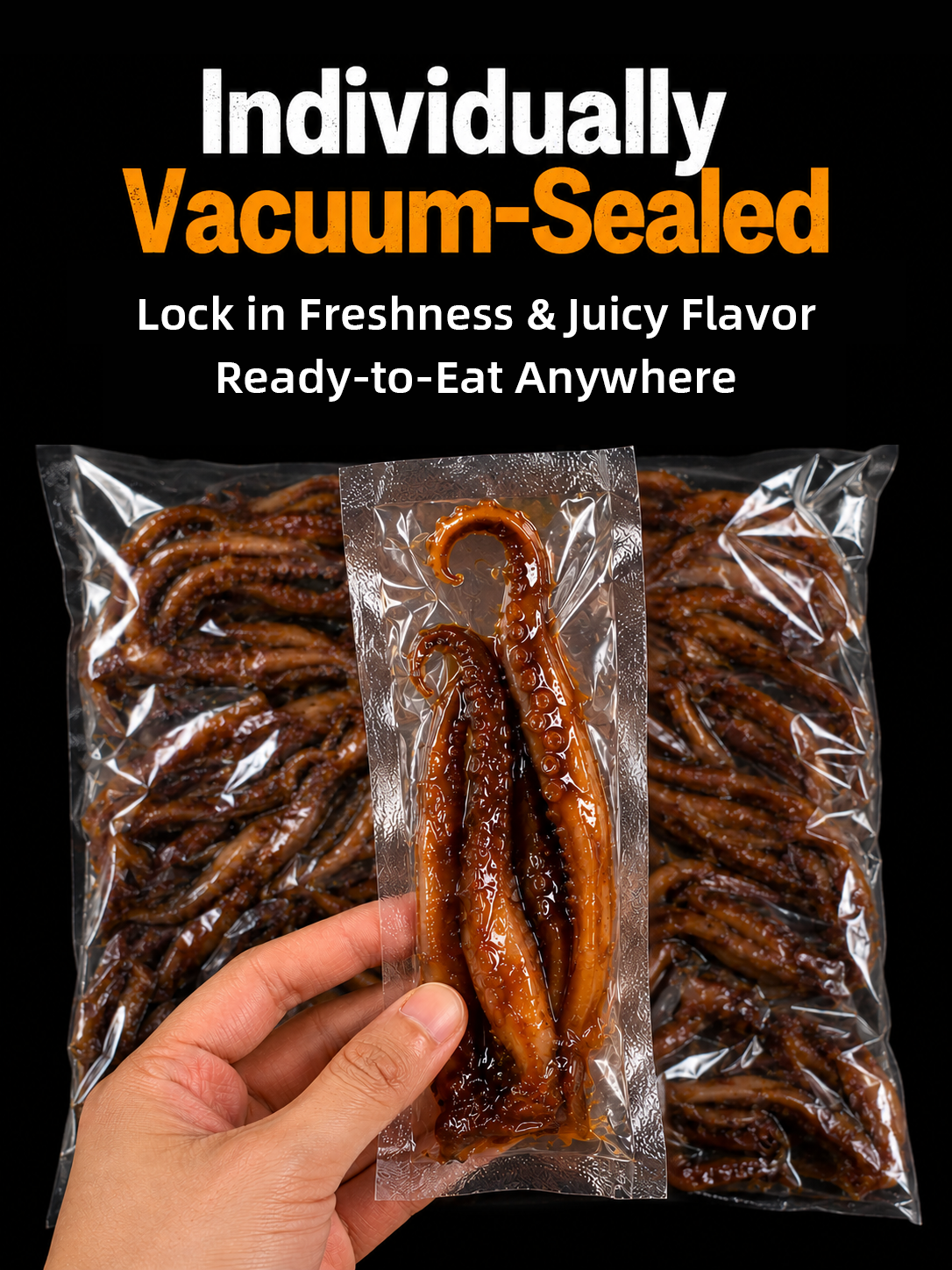 🦑BBQ Roasted Whole Squid Snack – Ready to Eat, Individually Wrapped-Luke