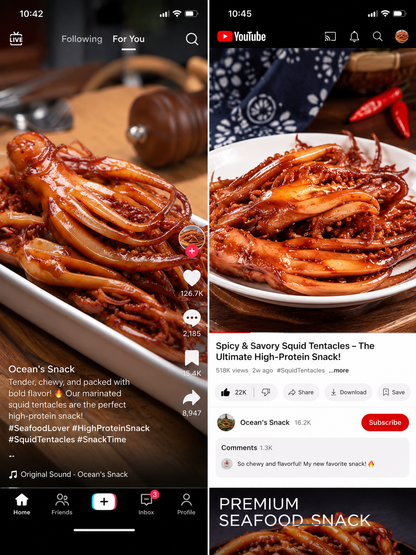 🦑BBQ Roasted Whole Squid Snack – Ready to Eat, Individually Wrapped-Luke